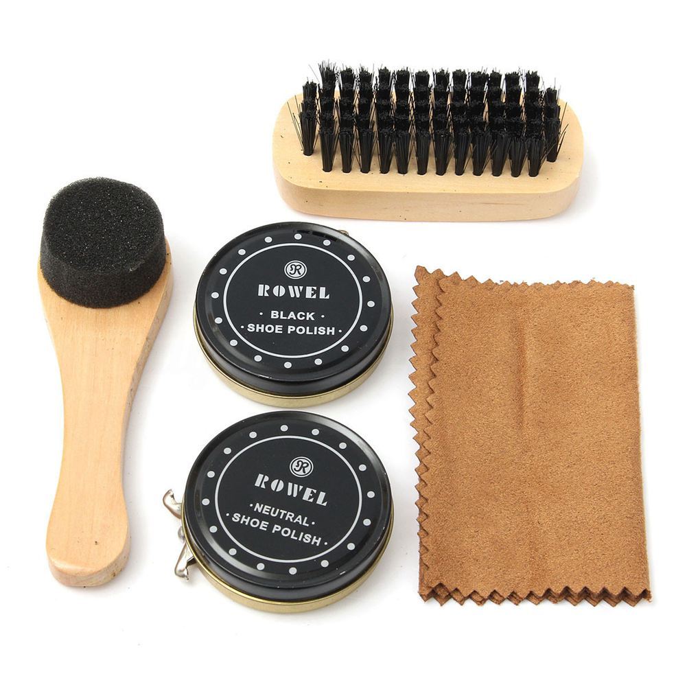 Leather shoes care set