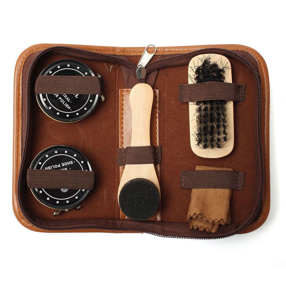 Leather shoes care set